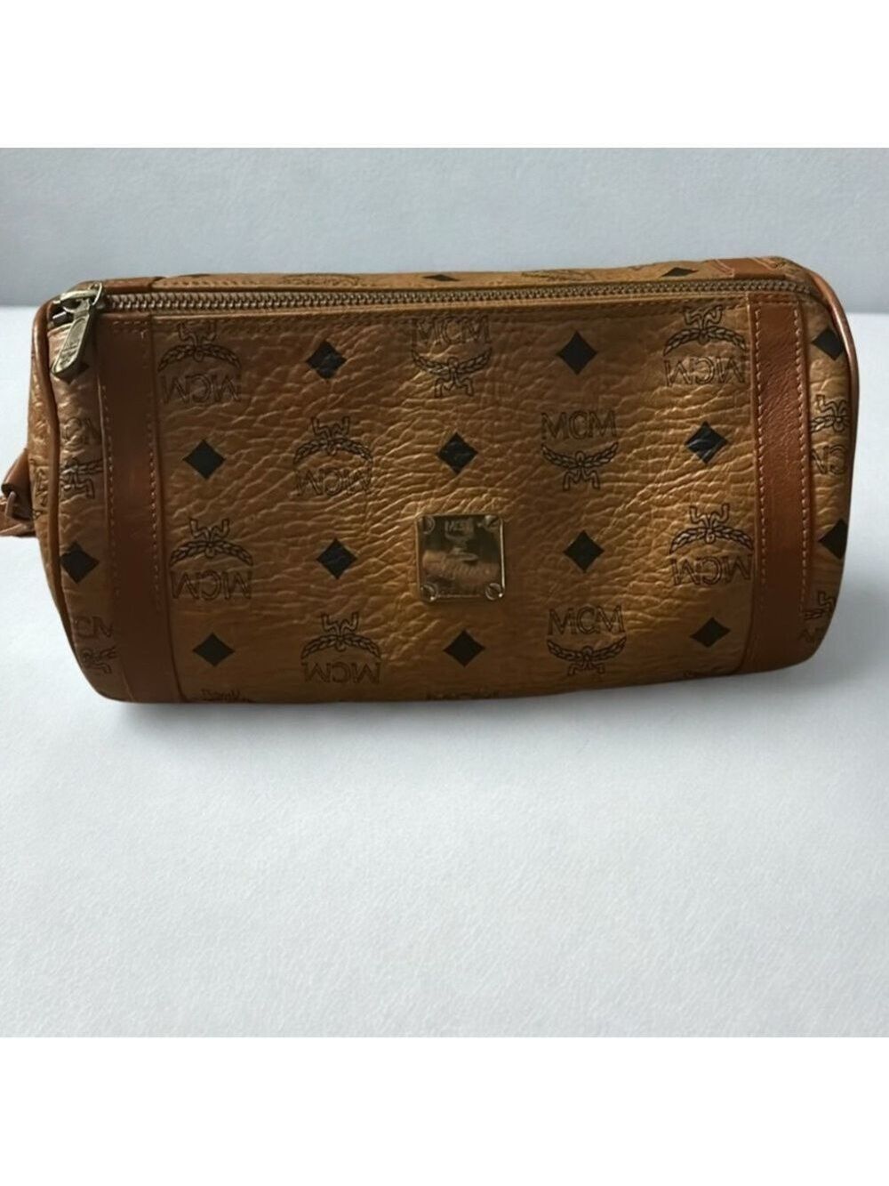MCM Visetos Barrel Crossbody Bag - Picture 9 of 13